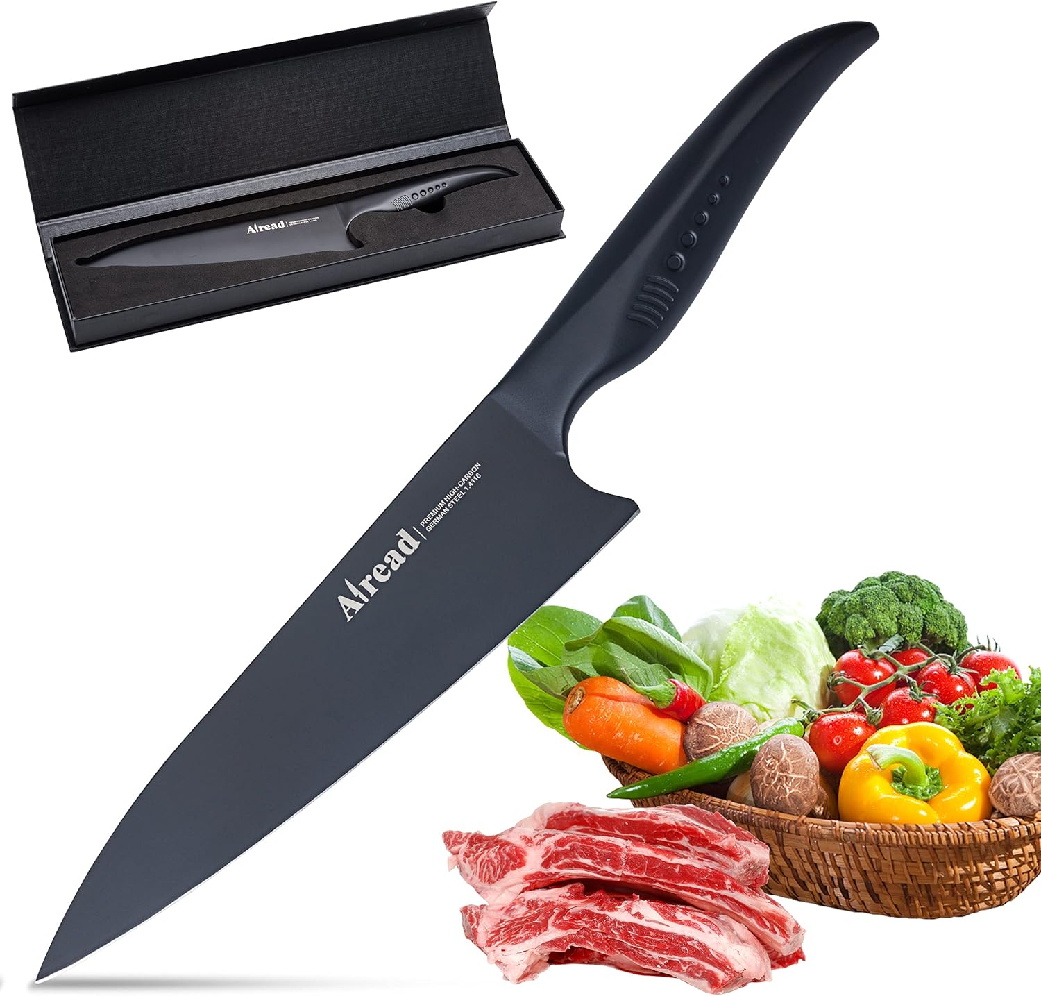 Airead Chef's Knife, 8.5 Inch Super Sharp Professional