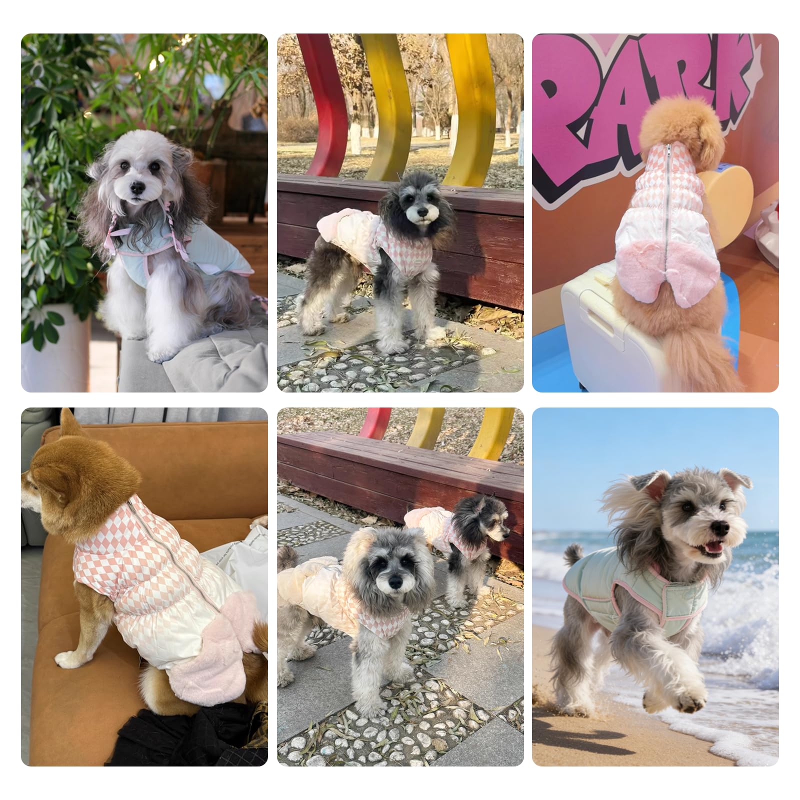Touchdog Cappotto invernale per cani, reversibile, imbottitura al 90% piumino, leggero, caldo, per cani di taglia piccola e media, impermeabile, antivento, protezione dal freddo (blu, L)