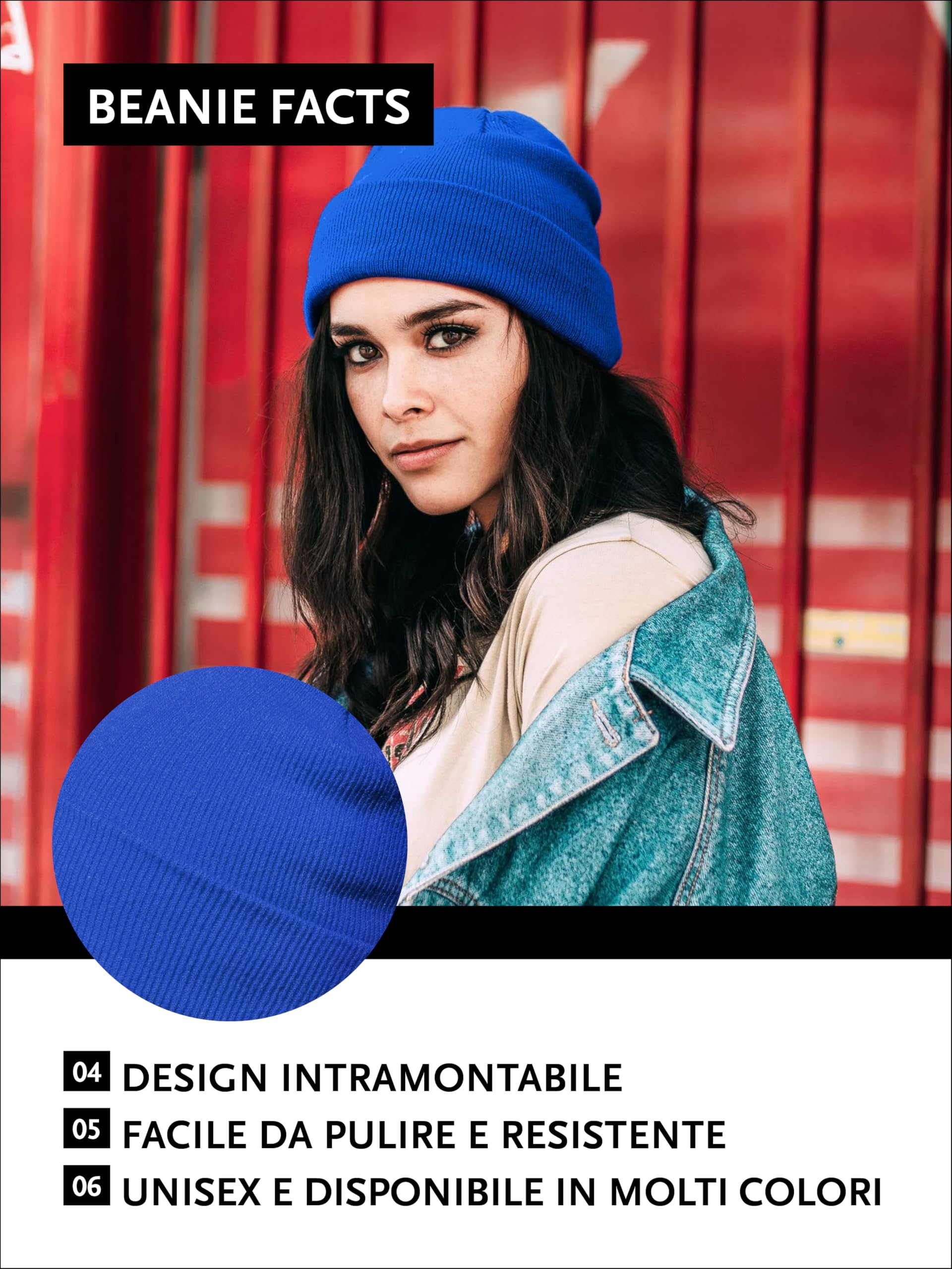 DonDon Berretto Uomo Berretto Donna Beretto Invernale Beanie Design Classico