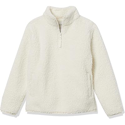 [Amazon Essentials] シェルパジャケット クォータージップ フリース 幼児 ガールズ 90サイズ