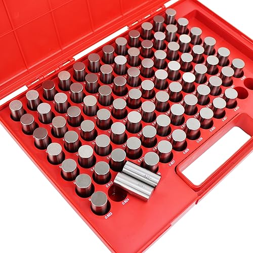 Miniatura 2 de HFS (R) Juego de medidores de pasador de acero Minus (82 piezas (0.751-0.832 pulgadas) M5) - Herramienta de medición de precisión para aplicaciones