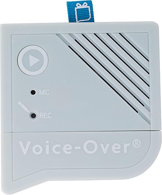 VoiceGift Upgraded Voice-Over® Voice Recorder Insert for Personal Messages, 60 Seconds Audio Recording Device for Picture Frames, Albums, Scrap Books, Books, Blankets and Quilts