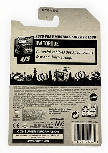 Hot Wheels Ford Mustang Shelby GT500 2020, par 4/5