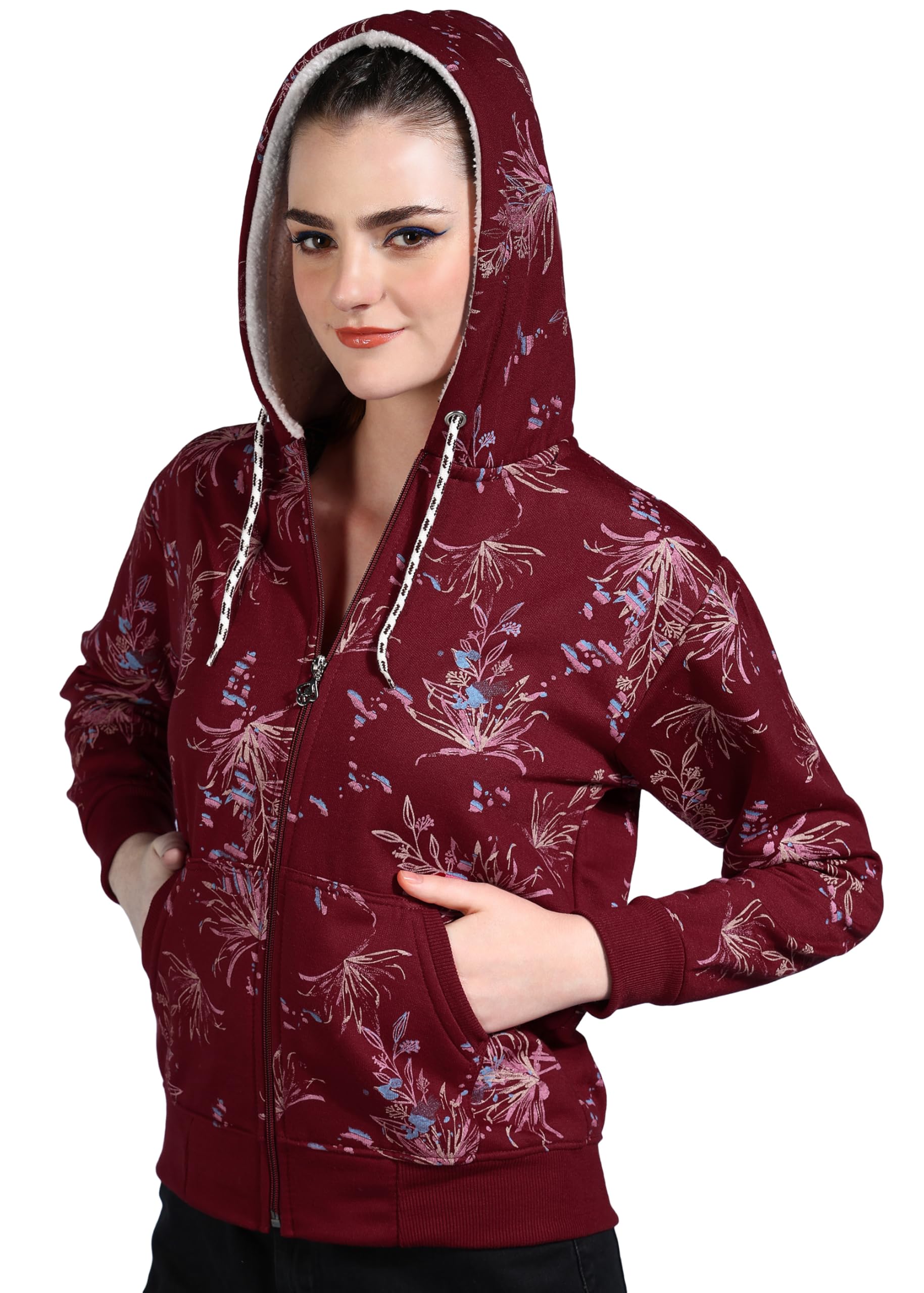 ewools Women's Fleece Fullsleeves Jacket (Flee62)-picture-39