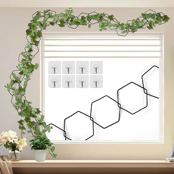 24 Pcs Chain Trellis for Climbing Plants, Metal Plant Trellis