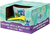 Vista 20 de Silver Buffalo Disney Princess Courage to be Kind con Tiana, Belle, Ariel, Mulan, Jasmine, Aurora, Mérida, Cenicienta y Moana Taza de Sopa