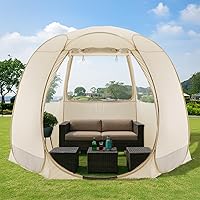 Vista 21 de Alvantor Pop Up Screen House Gazebo with Mosquito Netting, Instant UV Resistant Sun Shelter for Patio & Backyard, Portable Canopy Tent for 2-10