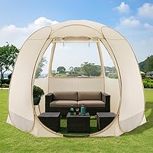 Alvantor Screen House Gazebo, 6-10-15 Person Pop Up Igloo Screened Canop...
