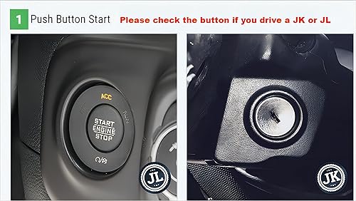 Miniatura 7 de Cubierta de ventilación de capó de plástico ABS para Jeep JK Wrangler 2007-2017 JK Parte # 68185319AB 68185319AA 68185318AB 68185318AA, rejillas de