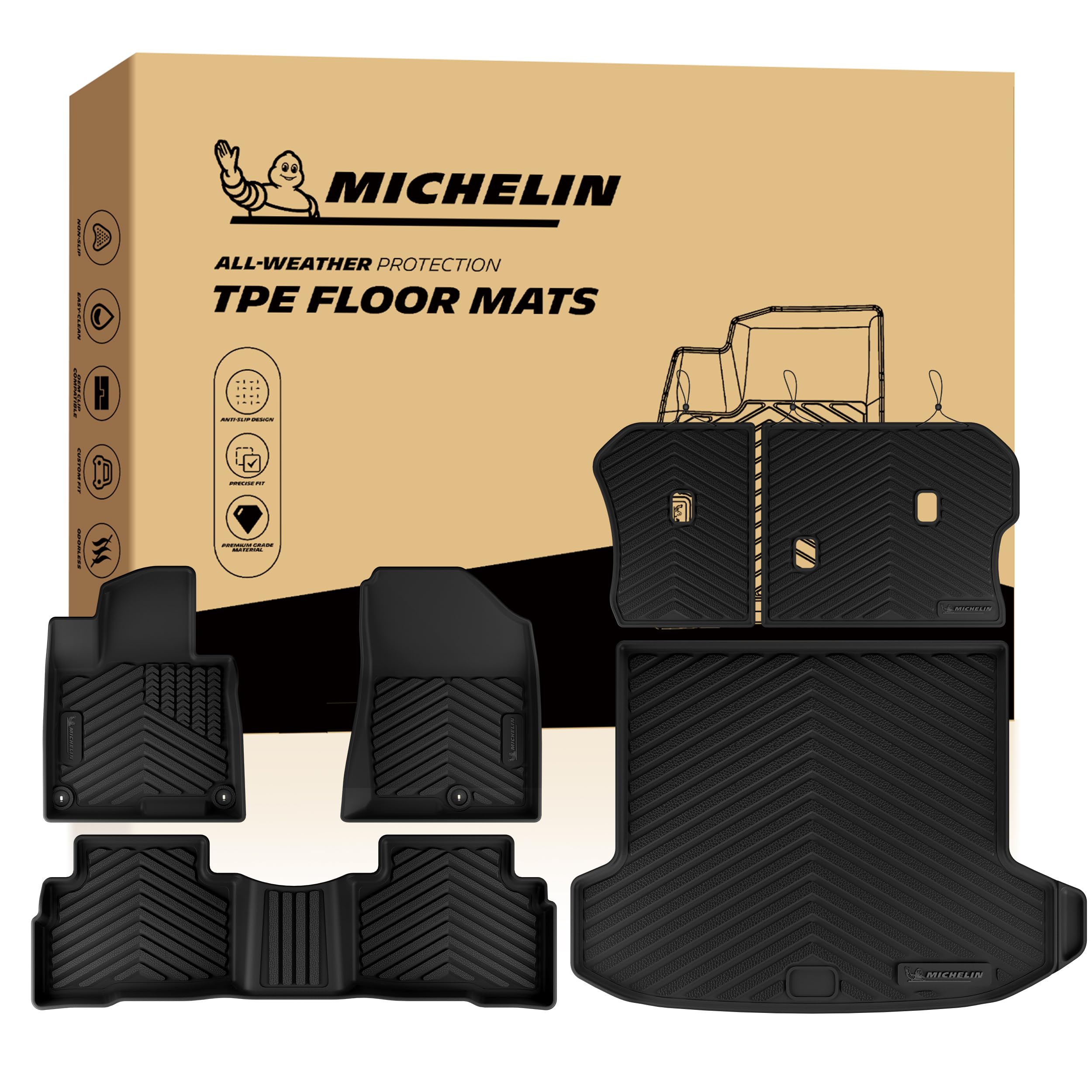 Michelin Vehicle Mats for 2026-2027 Kia Sportage Hybrid (6 Piece)