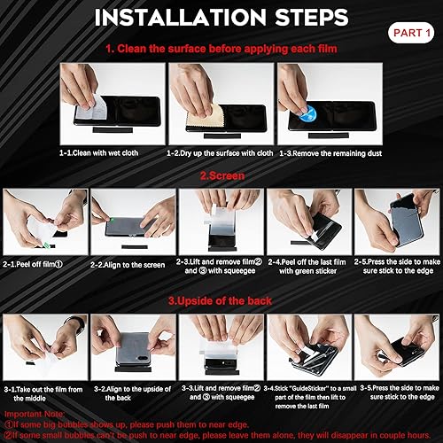 Miniatura 7 de Paquete de 3 protectores de pantalla interiores compatibles con Motorola Razr 2024, Razr+Razr Plus 2024, Razr 2023, Razr +Razr Plus 2023 HD