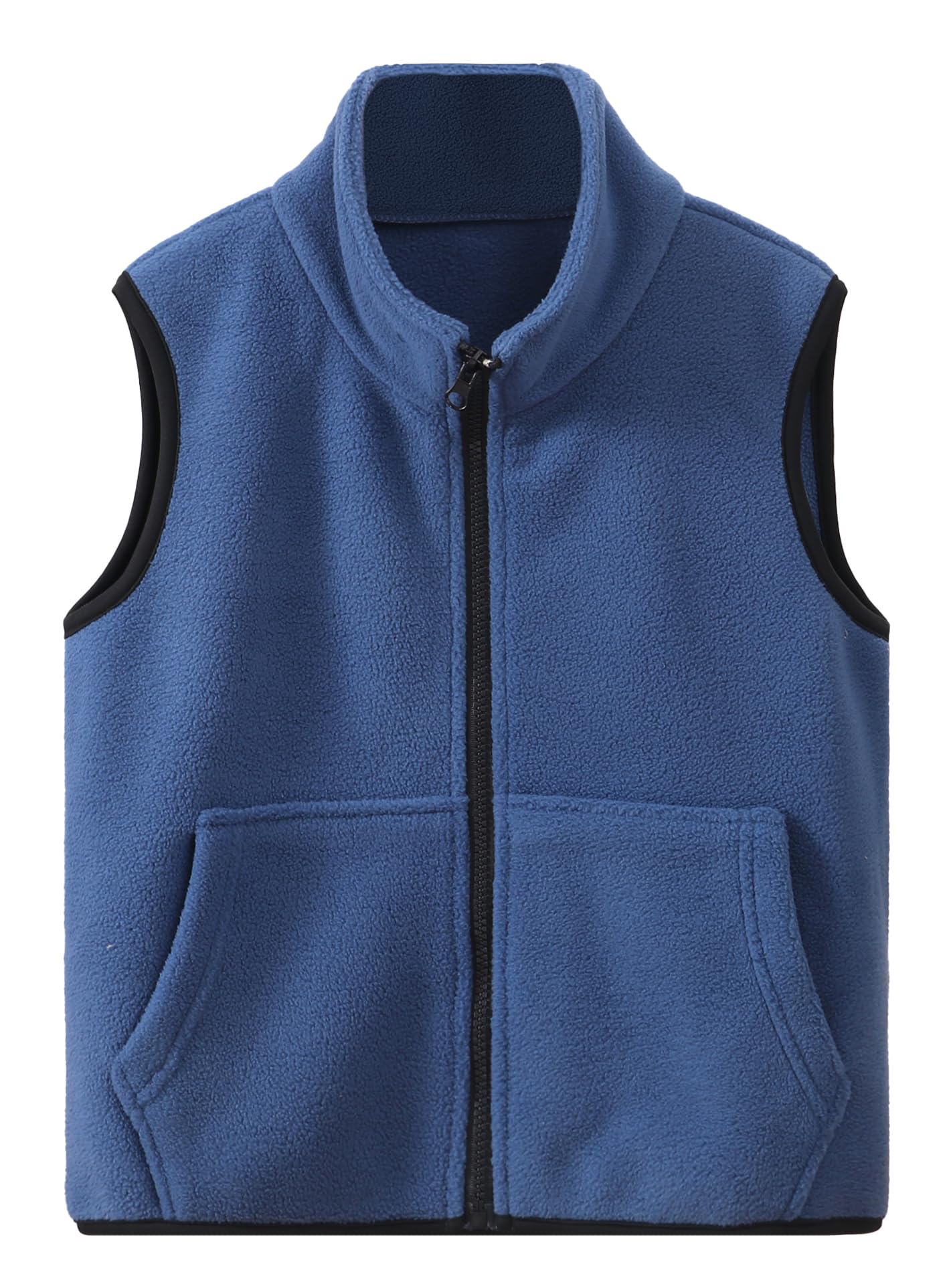 Happy Cherry Jongens meisjes fleece vest pluizig ademend outdoor, bruin, 90