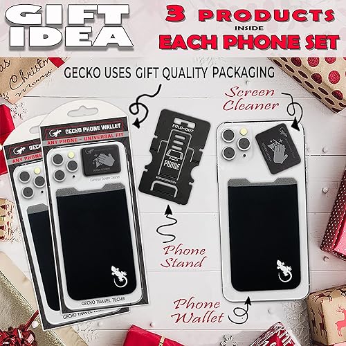 Miniatura 3 de Gecko - Cartera adhesiva para tarjetas de crédito y dinero en efectivo