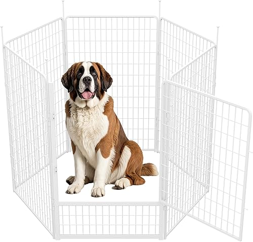 Miniatura 32 de SunsGrove - Cerca para perros, 24 pulgadas de 8 paneles para interiores, corralito para perros pequeños y cachorros, fácil de instalar, cerca