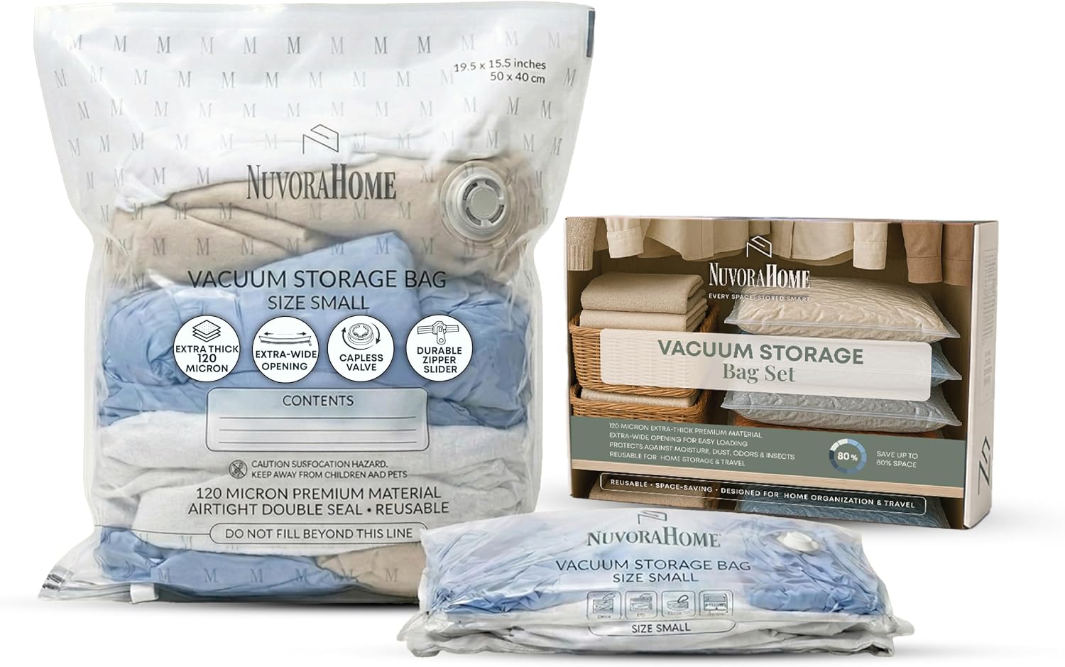 Vacuum Storage Bags – 10-Pack Multi Size Bag Set for Storage