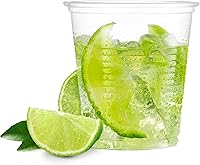 Vista 2 de Plastimade - Vasos desechables de plástico transparente de 5 onzas para el hogar, oficina, boda, eventos, fiestas, comida para llevar, agua, jugo