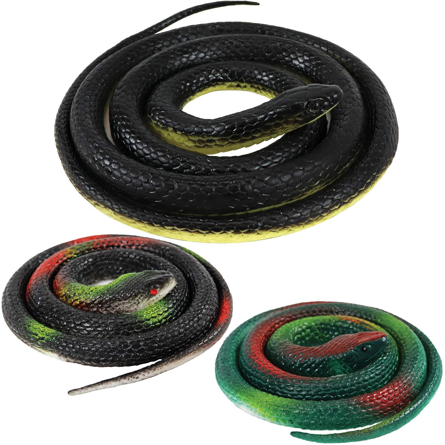 Buy Millennial Essentials 3 Pieces Realistic Rubber Fake Snakes 52 Inch