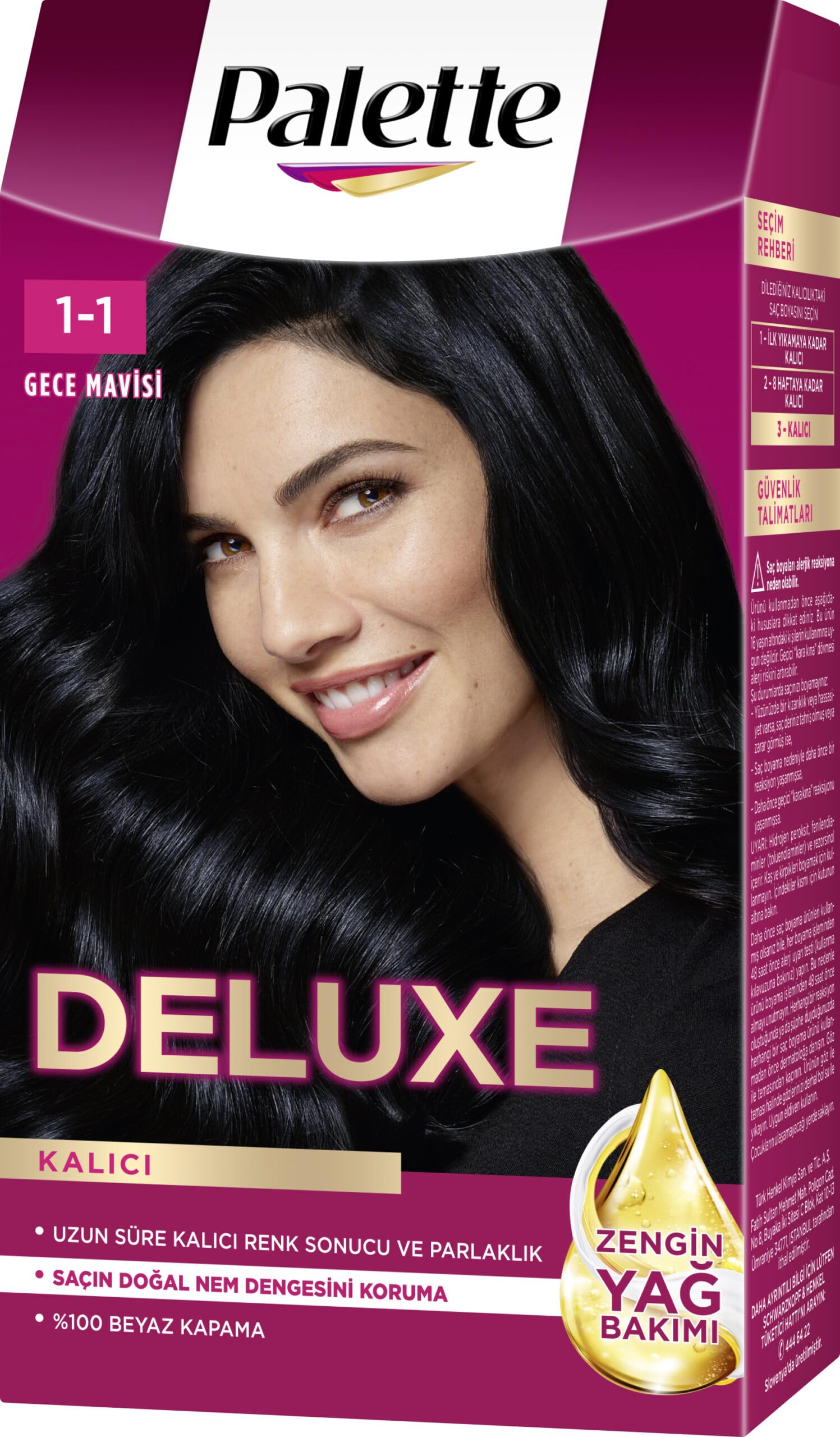 Palette Deluxe 1-1 Gece Mavisi Saç Boyası