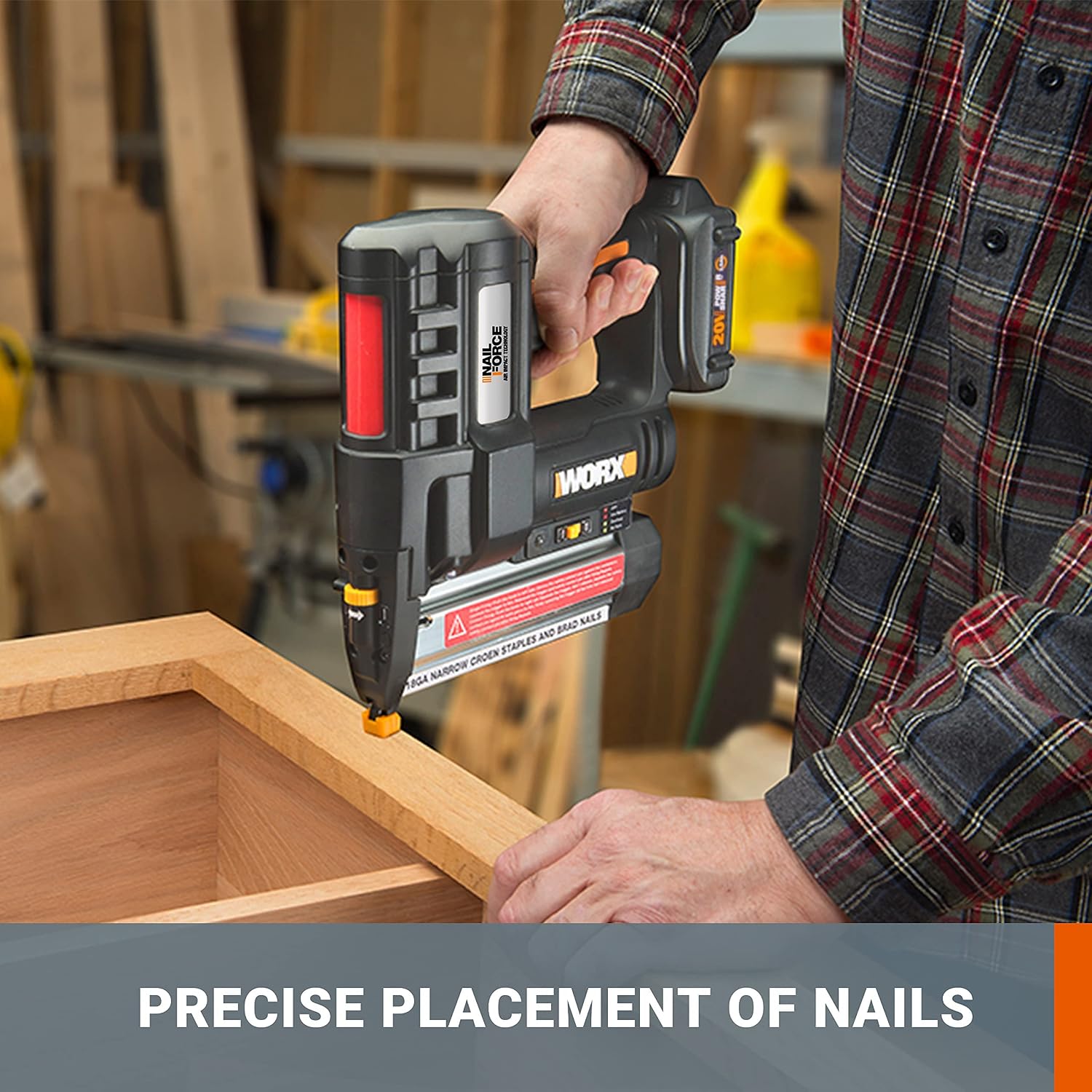 WORX 20V Cordless Brad Nailer 
