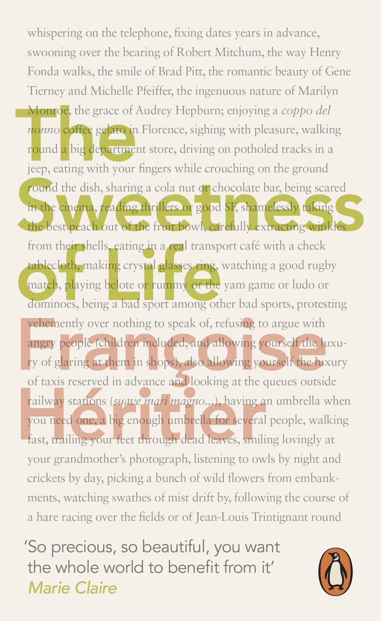 The Sweetness of Life by Francoise Heritier (Paperback Book)