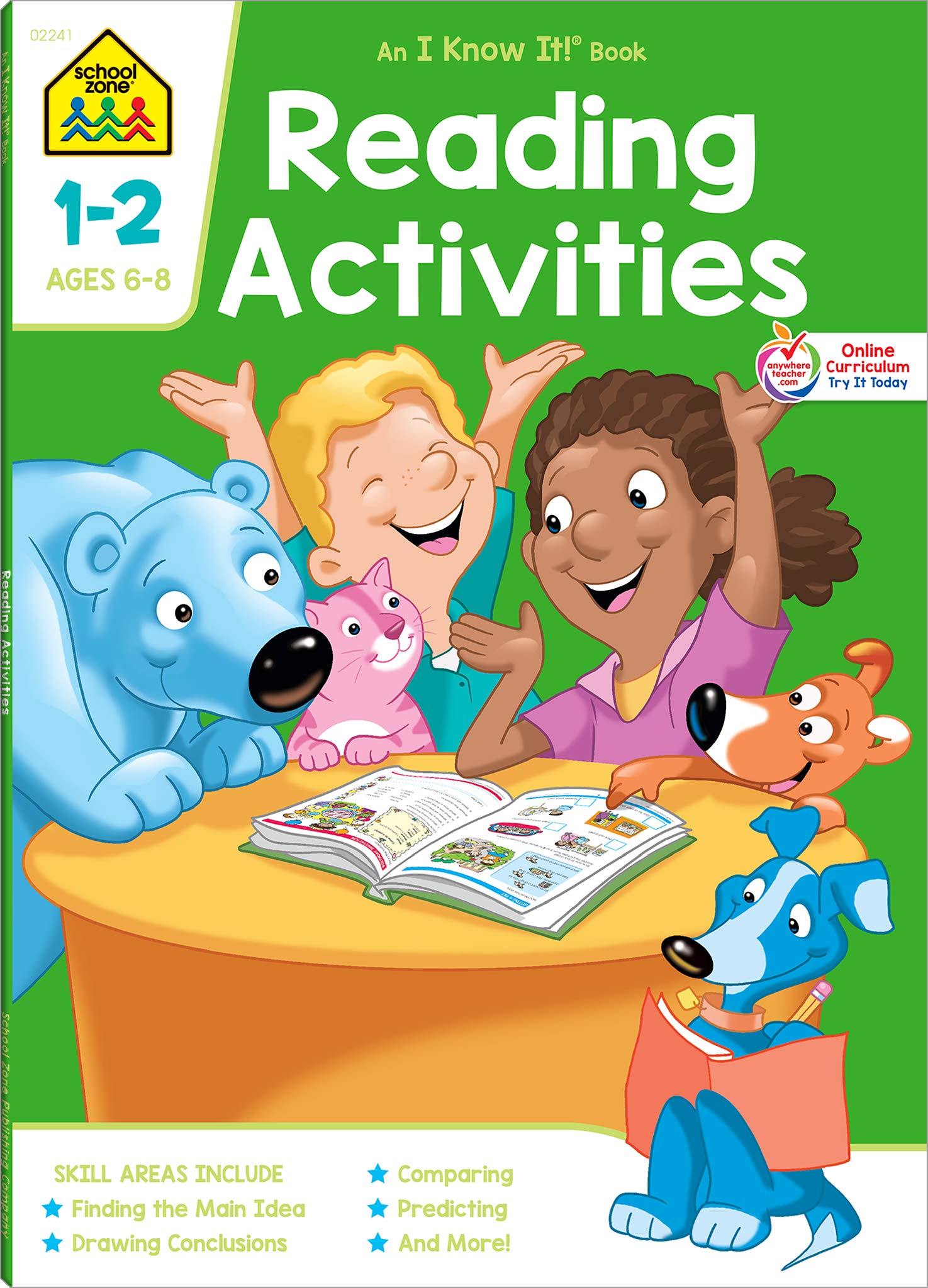 School Zone - Reading Activities Workbook - 64 Pages, Ages 6 to 8, 1st Grade, 2nd Grade, Comprehension, Comparing, Contrasting, Evaluating, and More (School Zone I Know It!® Workbook Series)