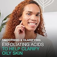Vista 3 de Neutrogena Exfoliante facial líquido diario perfeccionador de la piel con 7% de mezcla de ácido glicólico/cítrico para piel grasa, exfoliante facial