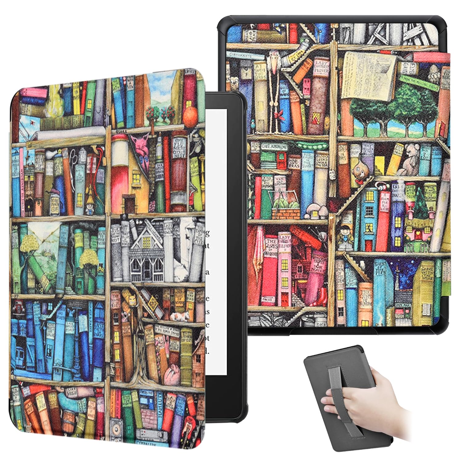 ZSLVPN Case for 7'' Kindle Paperwhite 12th Generation and Kindle Colorsoft Signature Edition 2024 Released - Lightweight Durable Premium PU Leather All New Cover with Hand Strap, Auto Wake/Sleep