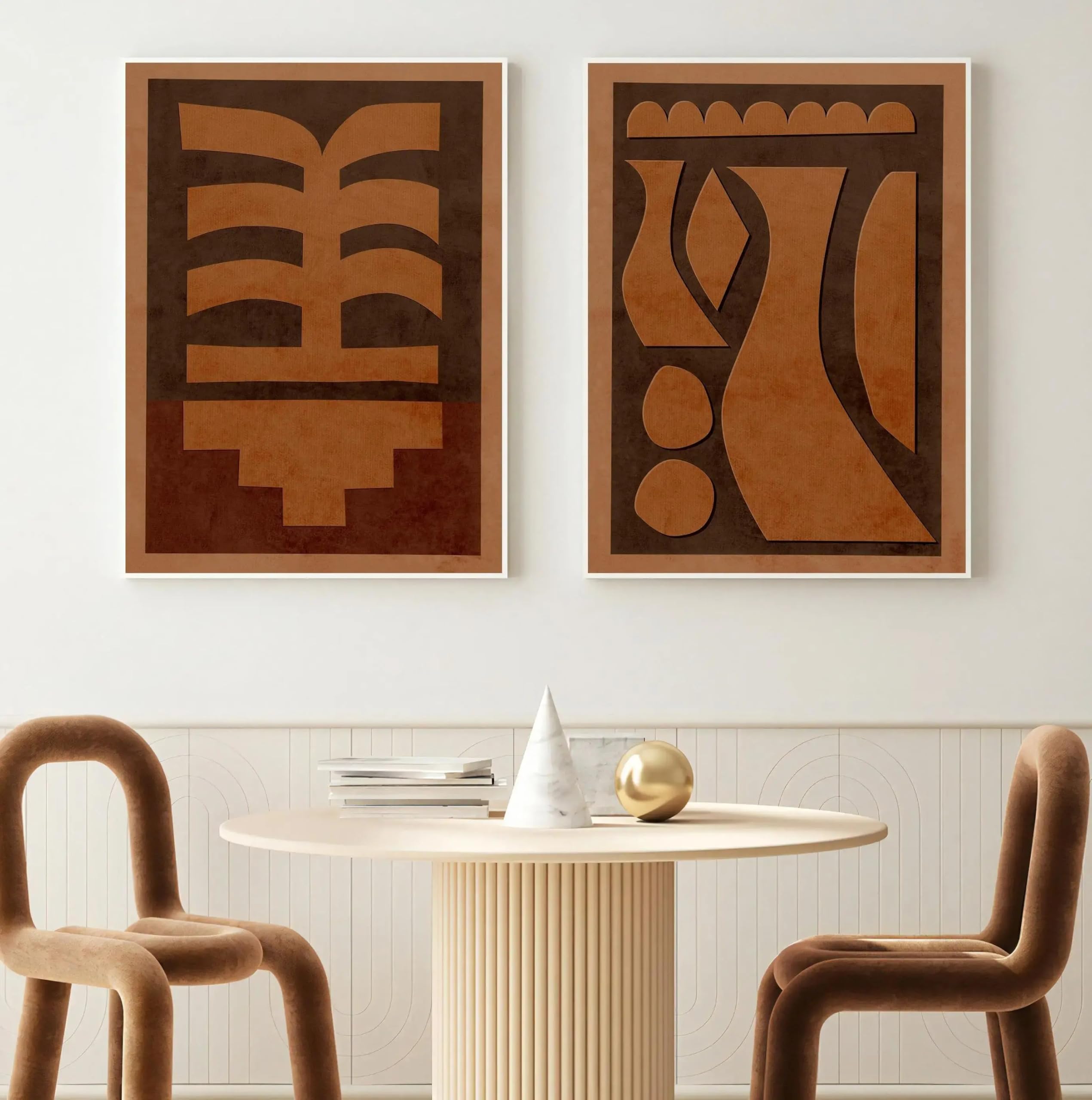 Affiche art abstrait de qualité supérieure avec finitions soignées pour décoration murale