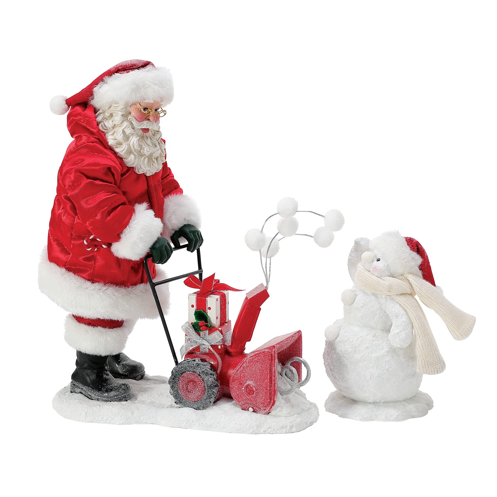 Department 56Possible Dreams Santa Sports and Leisure as The Snow Blows Figurine Set, 10.5 Inch, Multicolor