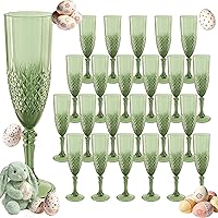 Vista 38 de Copas de champán de plástico, copas de champán a granel, copas de vino acrílicas reutilizables irrompibles para bodas, despedidas de soltero