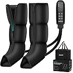 Leg Massager for Circulation and Pain Relief Air Compression Boots Massage Tools for Calf Foot Massager, 6 Modes 6 Intensities, Relaxation Gifts for Men Women Mom Dad Wife Husband Birthday Christmas