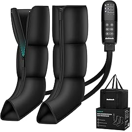 Leg Massager for Circulation and Pain Relief Air Compression Boots Massage Tools for Calf Foot Massager, 6 Modes 6 Intensities, Relaxation Gifts for Men Women Mom Dad Wife Husband Birthday Christmas