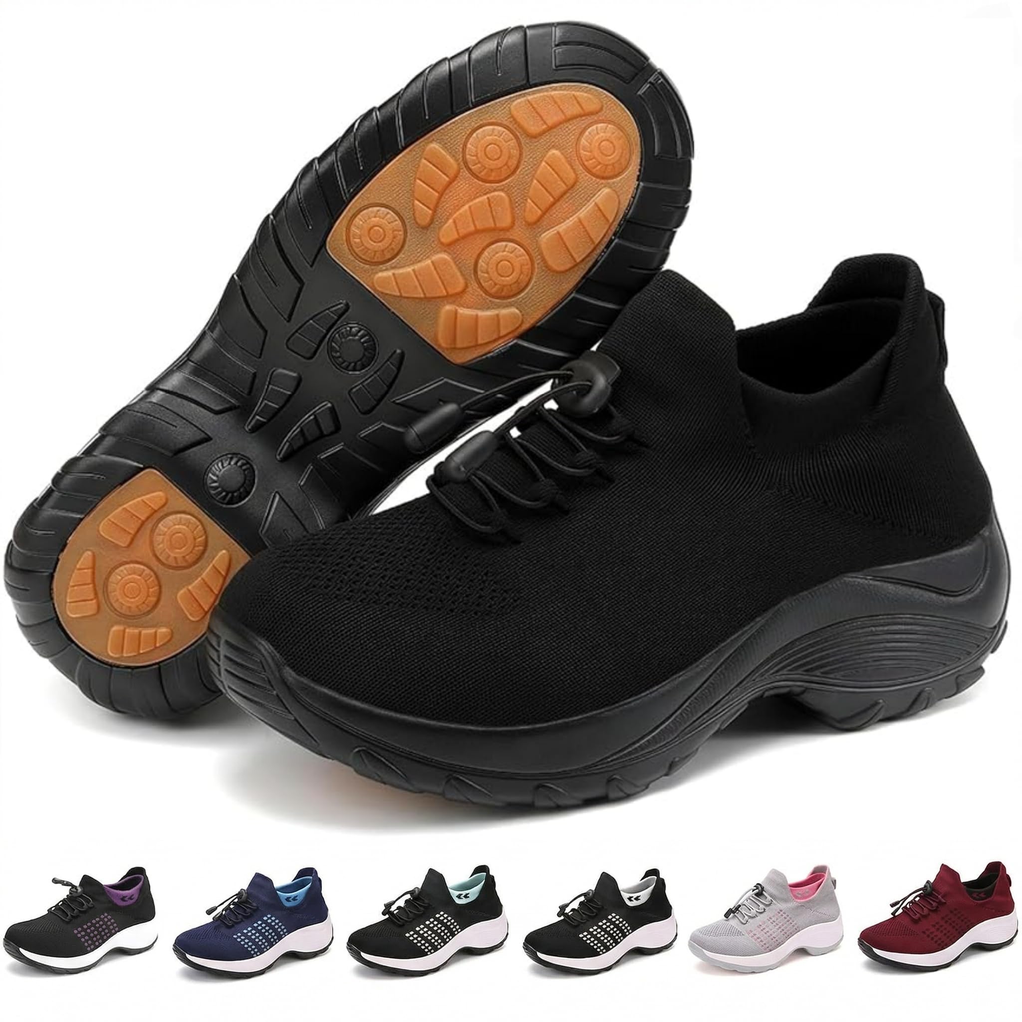 Orthofit Orthopädische Schuhe Damen Sneaker mit Ergonomischer Einlage Schmerzlindernd Atmungsaktiv für Alltag und Arbeit