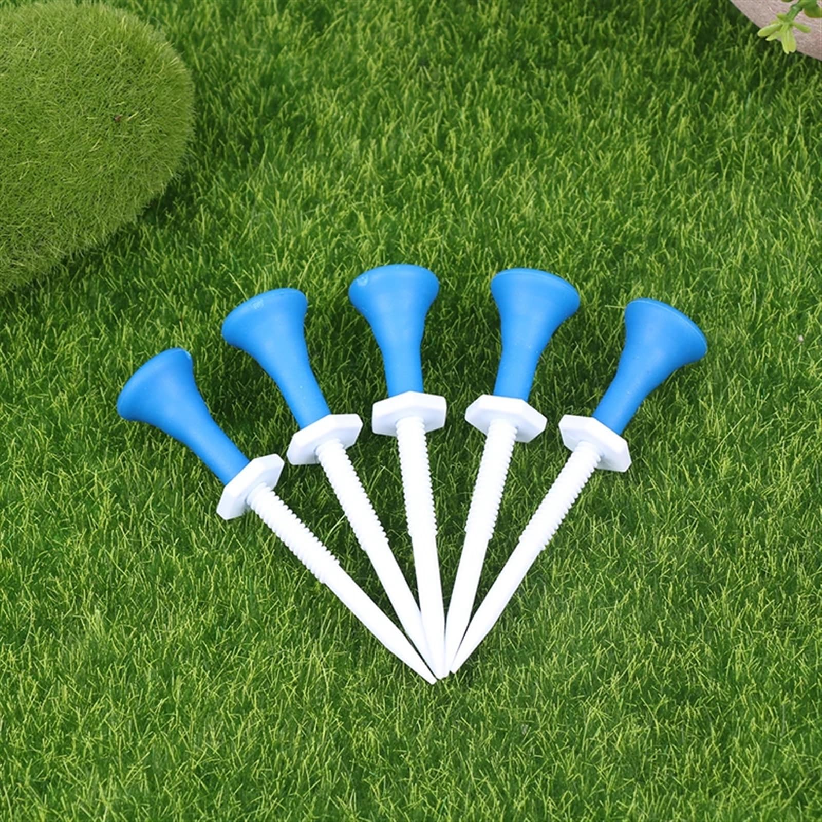 Golf Tee 50PcsGolf Tee Golf Outdoor Training Ball Stehen Golf Kunststoff Ball Abschlag Unten Golf Ball Halter Golf Zubehör FüR Einen Idealen Abschlag