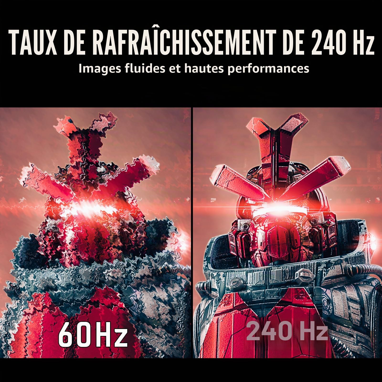 Itek Moniteur GGC - 32" Incurvé, 2560x1440 QHD, Panneau VA 240Hz, Réponse 1ms, Connexions 2xHDMI et 2xDP, HDR 400, Adapt Sync
