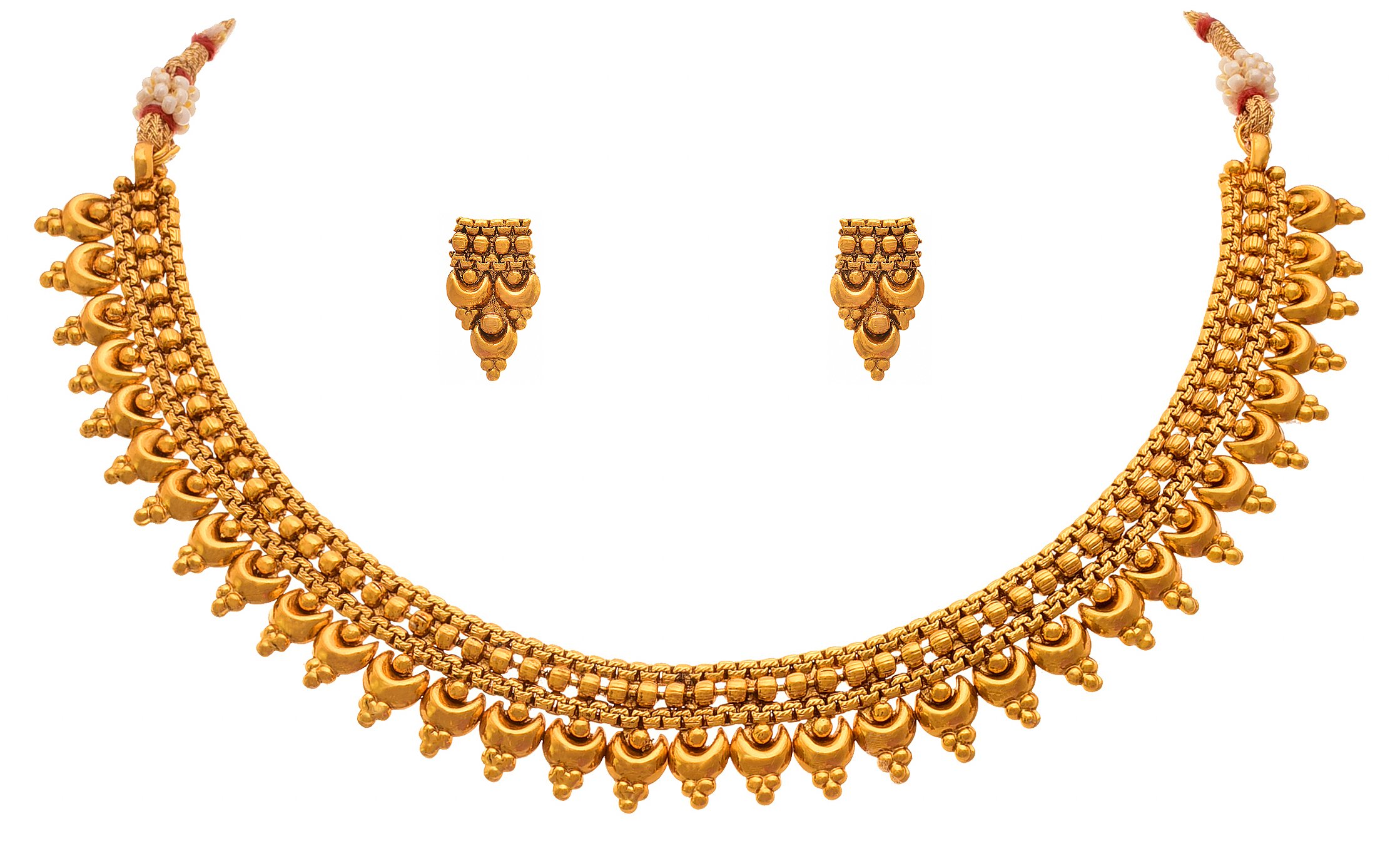 JFL - Traditional and Ethnic One Gram Gold Plated Designer Necklace Set with Earring for Girls & Women.,Valentine (B073TWGSZG) Amazon Price History, Amazon Price Tracker