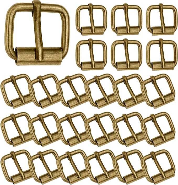 Hebillas Cuadradas de Metal de 15mm para Zapatos, Botas y Accesorios - 50 Piezas en Bronce
