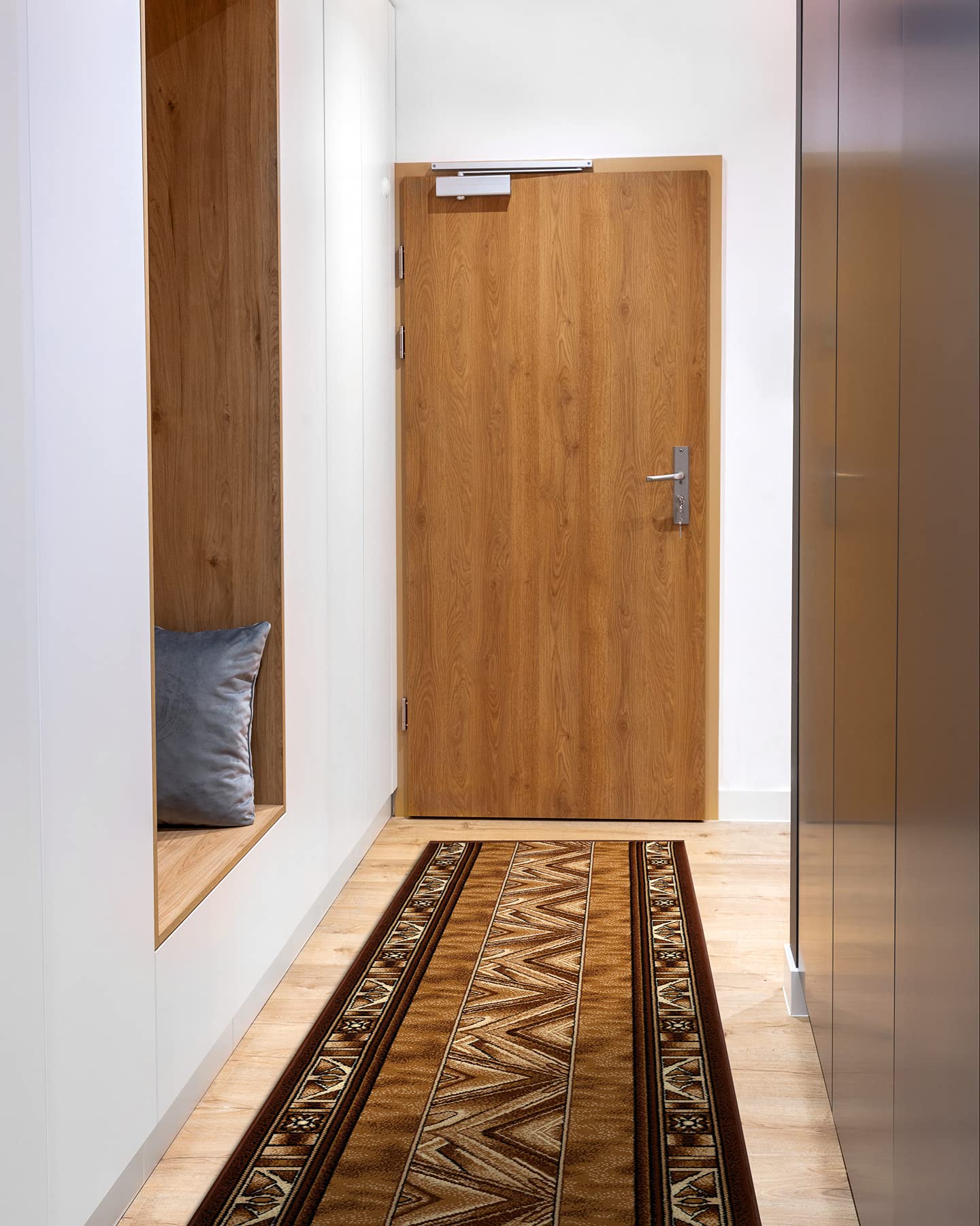 Tapis de couloir robuste anti-salissure pour entrée et hall