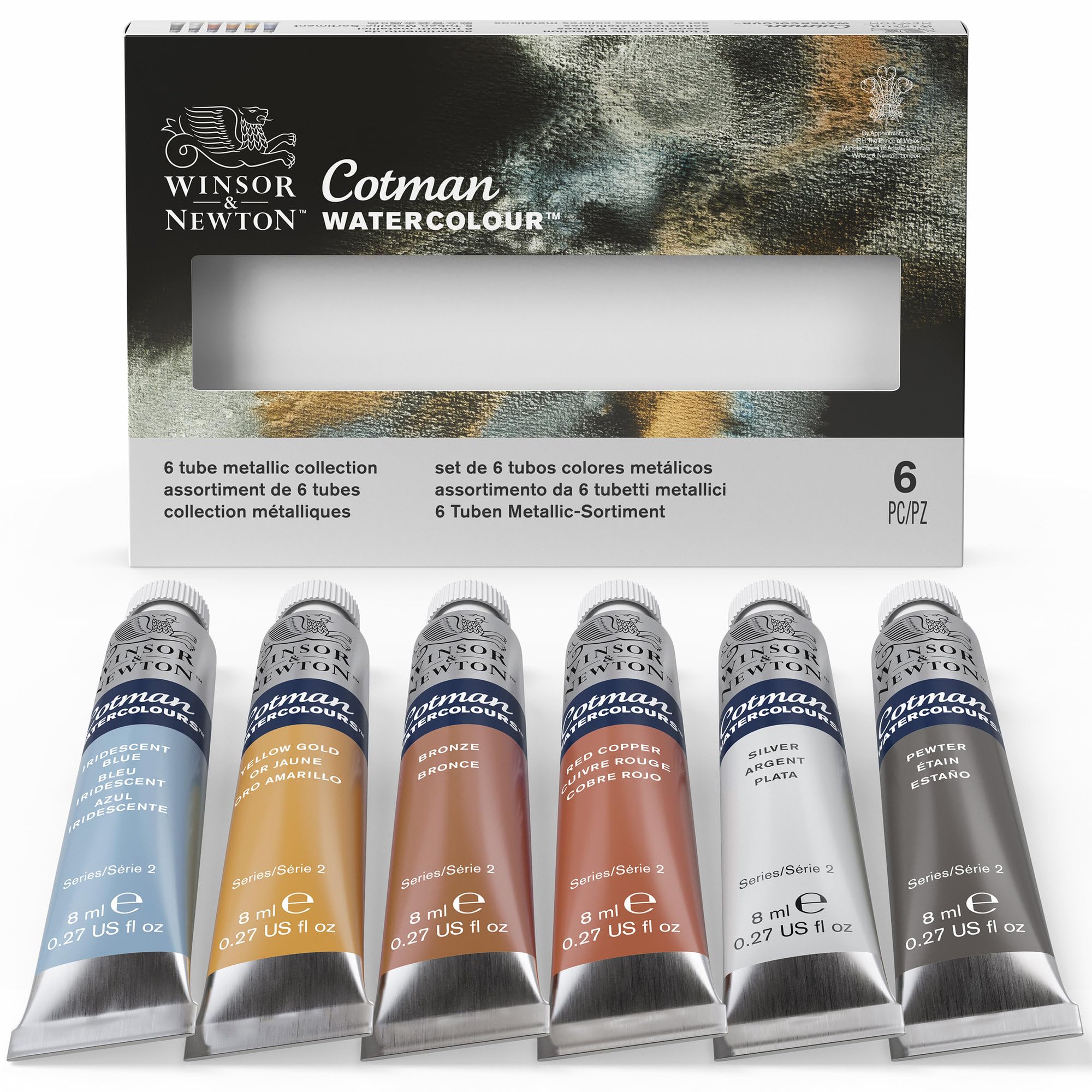 Winsor & Newton Cotman Suluboya Boyası, Metalik