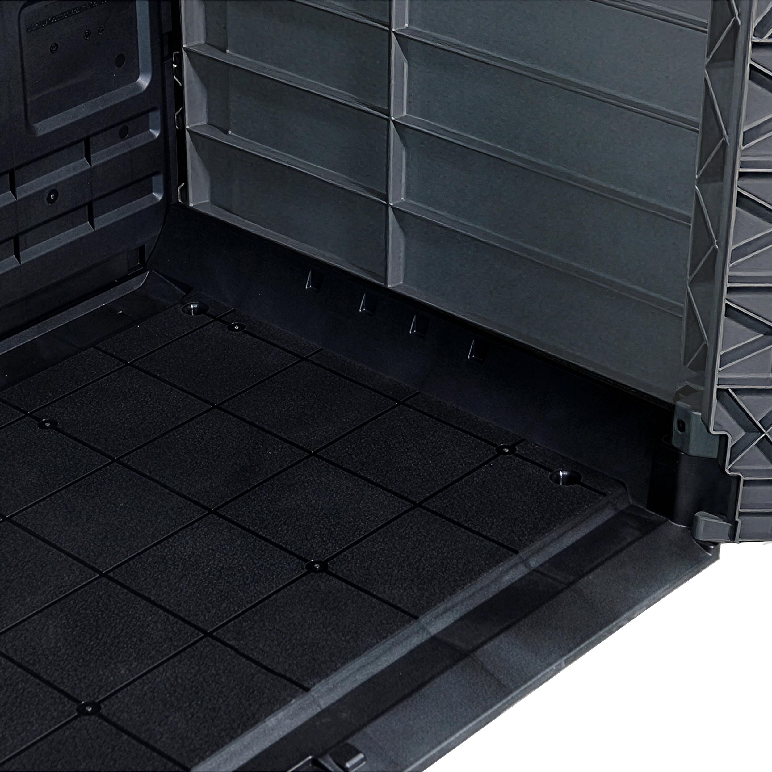 Duramax - Arcón cubre cubos exterior - 1200 L - PVC - color gris claro