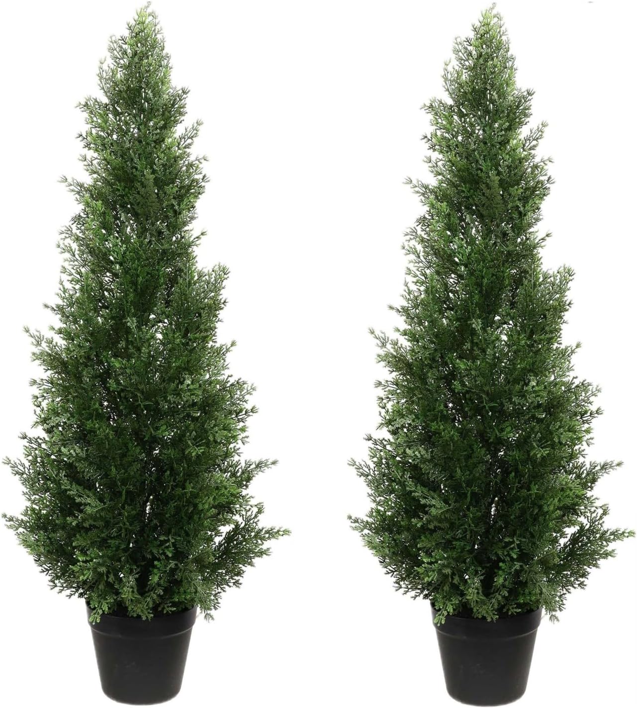 Best Artificial Pair of 3ft 90cm Conifer Pine Cypress Cedar Trees