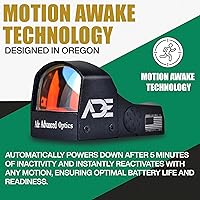 Vista 6 de ADE Crusader RD3-009 Punto rojo + Placa de montaje/adaptador de óptica con mira trasera para todos los modelos Glock (no preparados para óptica)