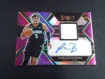Amazon.com: Paolo Banchero 2022-23 PANINI SELECT PURPLE RC JERSEY