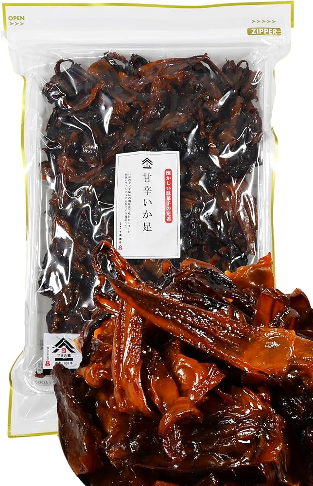 Amazon | いかげそ イカ 【 駄菓子屋 で定番の甘辛 いか 足 】駄菓子