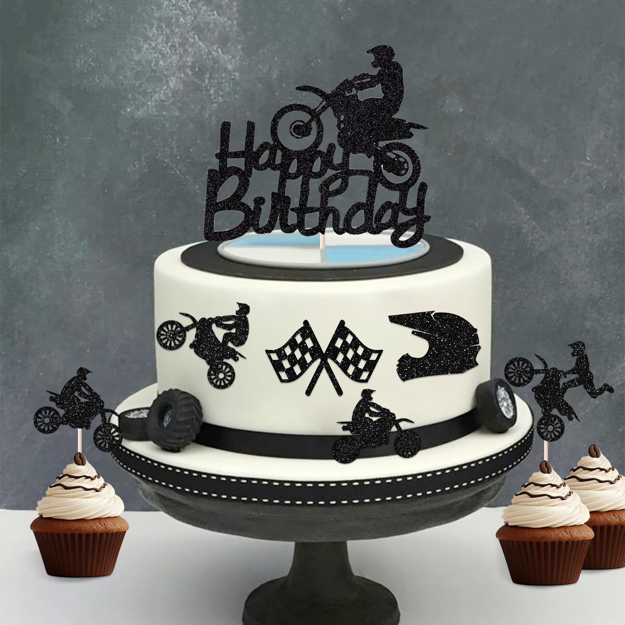Moto Decoration Gateau Anniversaire, Enfants Decoration Gateau