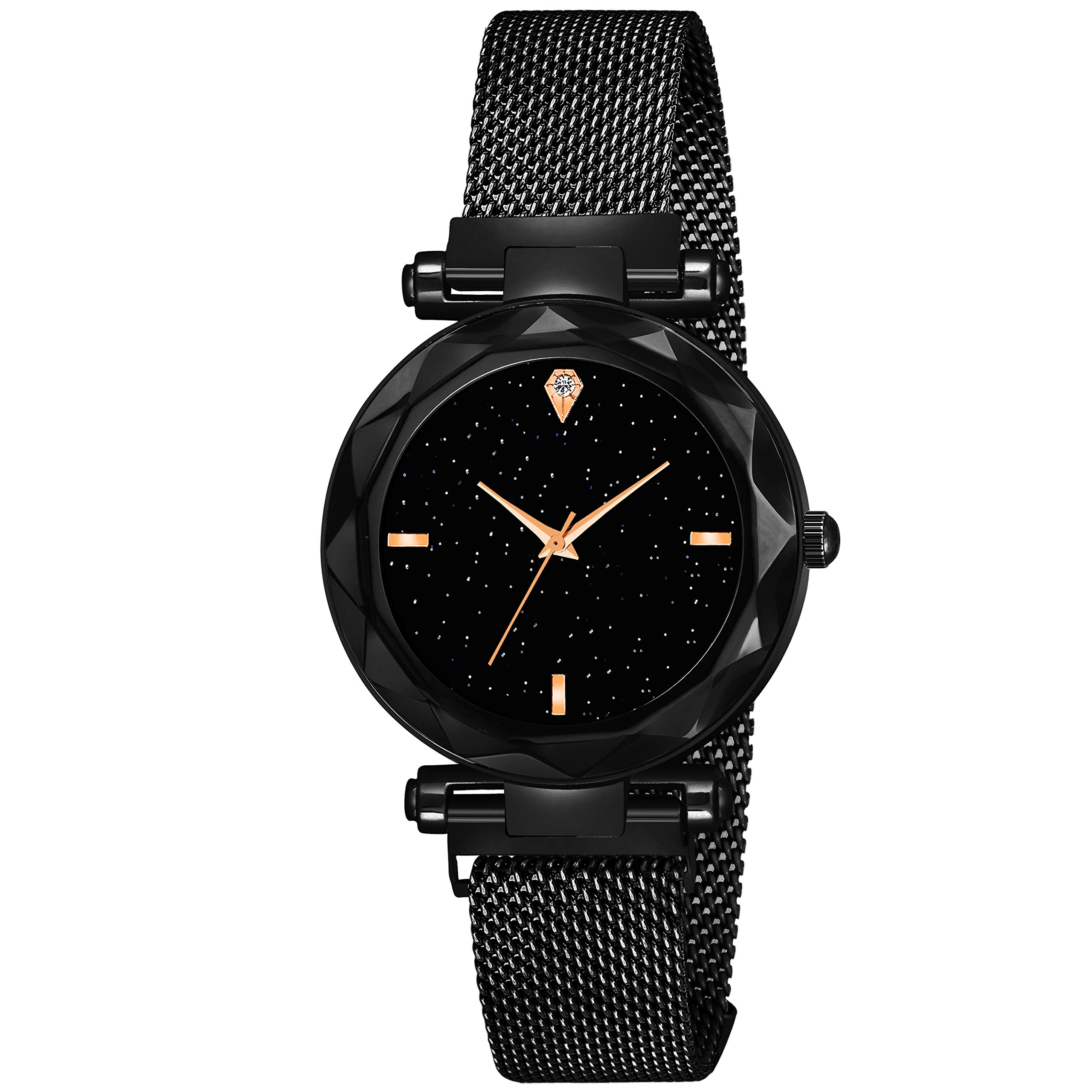 FROZIL Black Round Diamond Analog Japanese Diffrend 6 Color Magnatic Watch for Women/Magnatic Watch for Girl Pack of 1 (B08TR4TWCV) Amazon Price History, Amazon Price Tracker