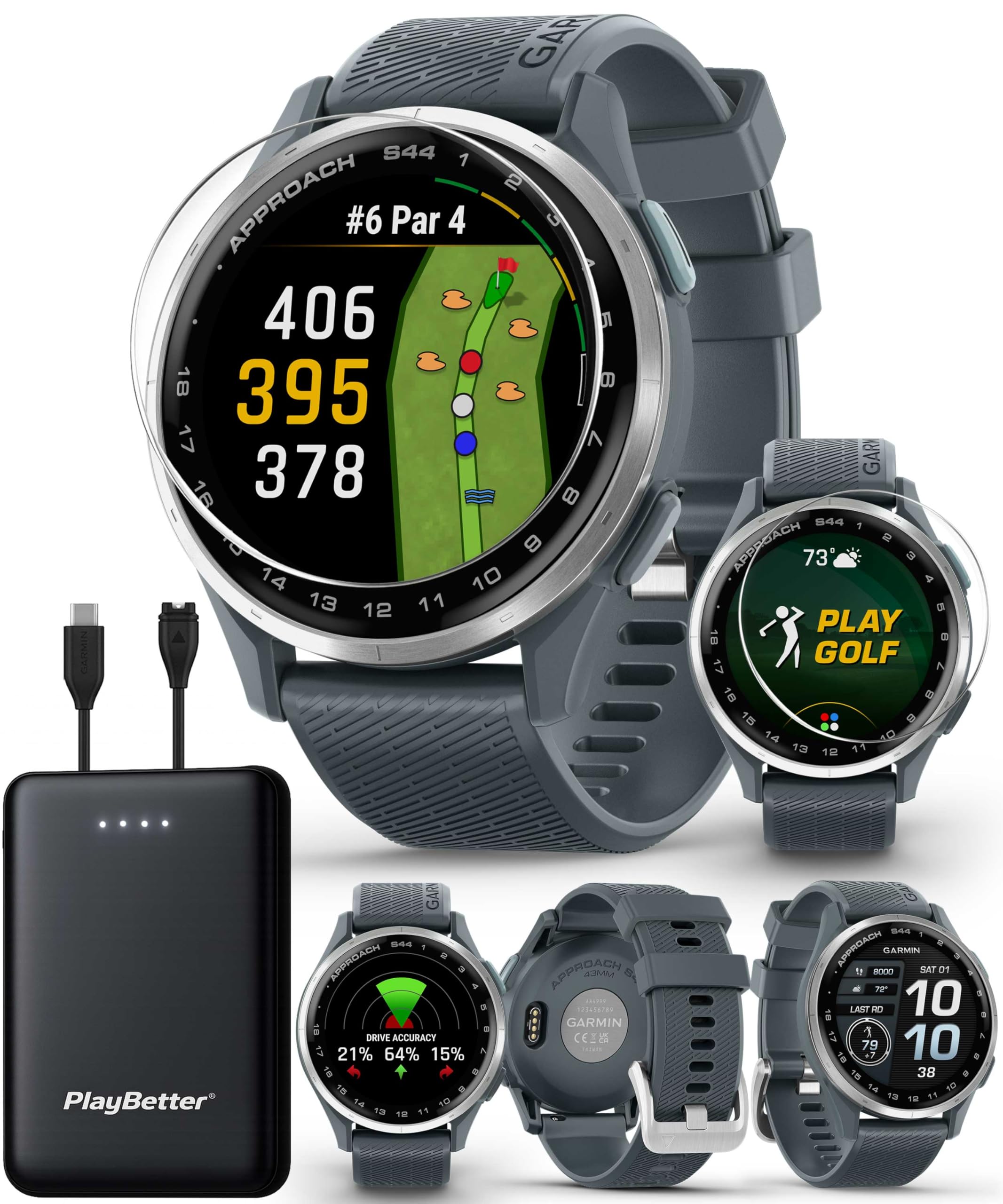 Amazon.com: Garmin Approach S44 (Silver/Twilight) Golf GPS