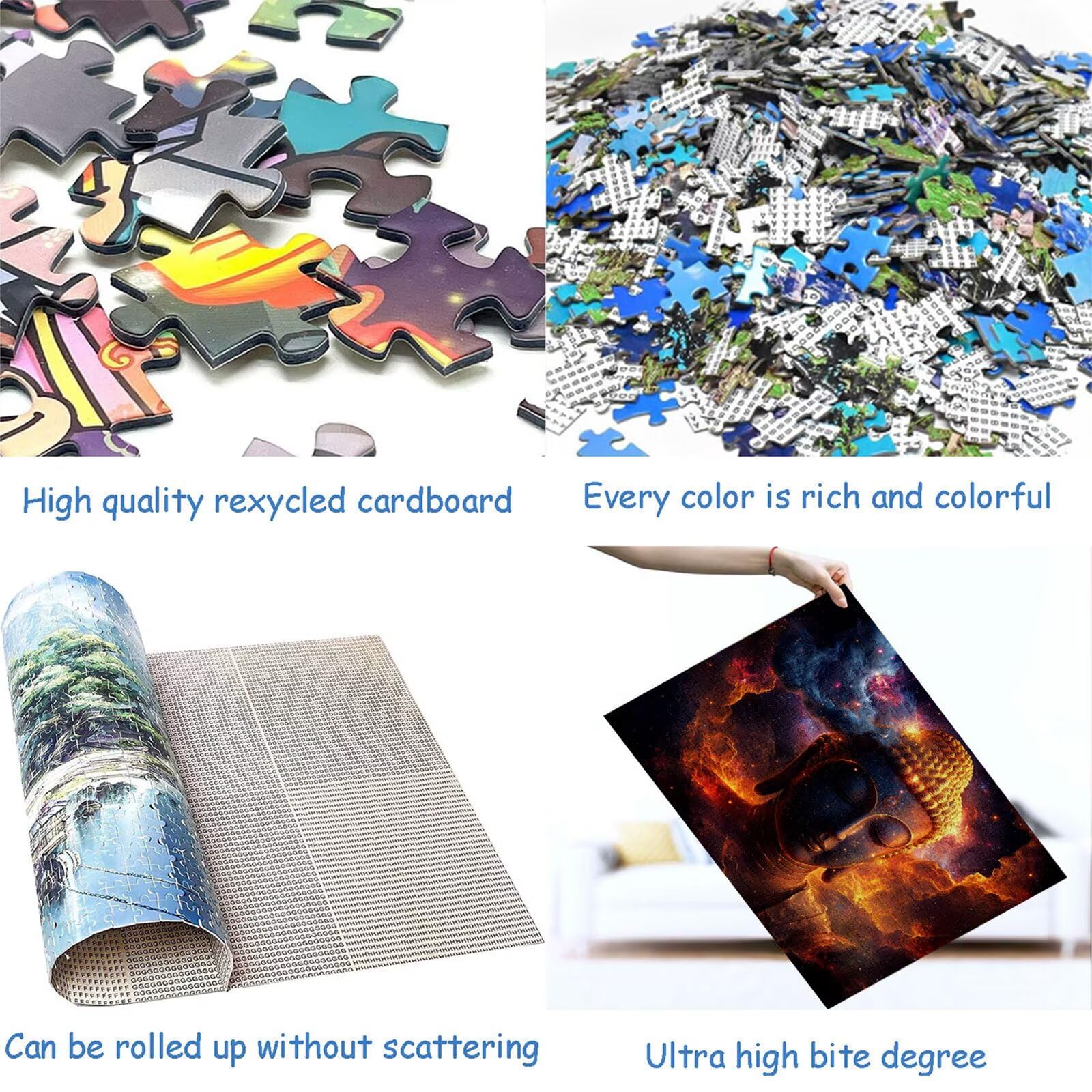 Puzzle 3000 elementów Zen Puzzle dla dorosłych gwiaździste niebo 122 x 81 cm Klasyczna drewniana układanka 3D do rodzinnych gier aktywności, układanka do samodzielnego wykonania nawet do dekoracji