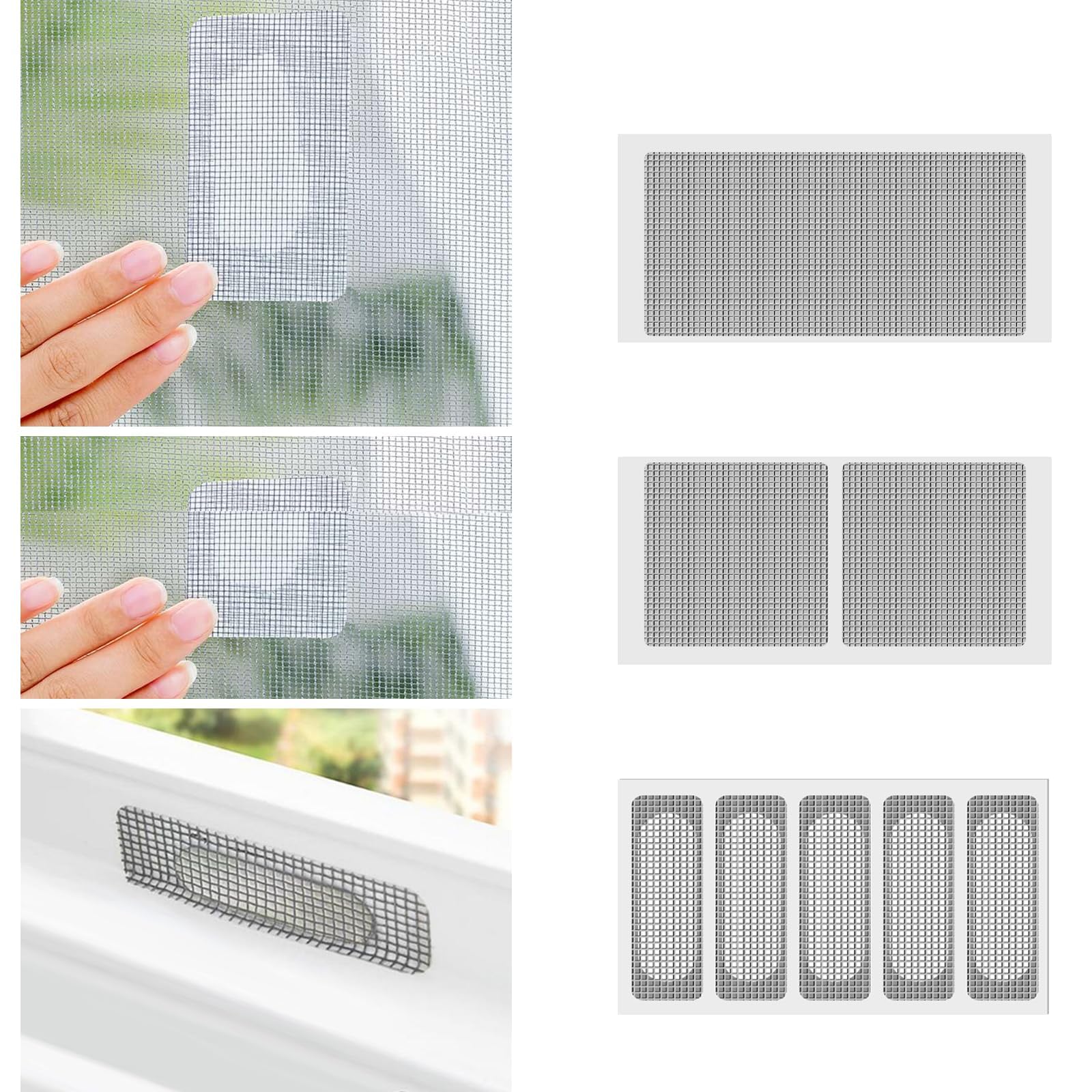 Nastro Ripara Zanzariere Adesivo - 2 Rotoli Da 5x200 Cm Per Fori E Strappi