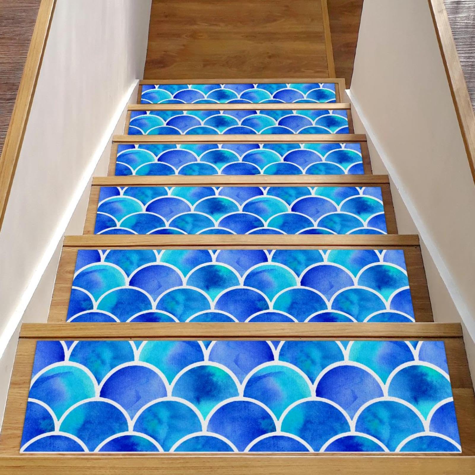 Almohadillas antideslizantes para escaleras interiores con fijación segura y diseño lavable